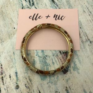 Vintage Enamel Bangle Bracelet